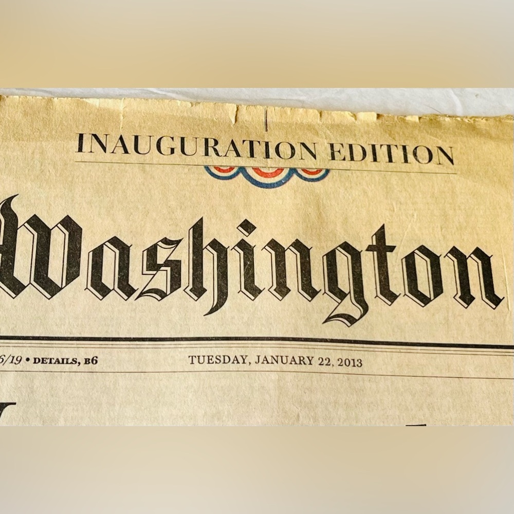 OBAMA INAUGURATION SPECIAL EDITION - JANUARY 22, 2013 (THE WASHINGTON POST) - Picture 6 of 6